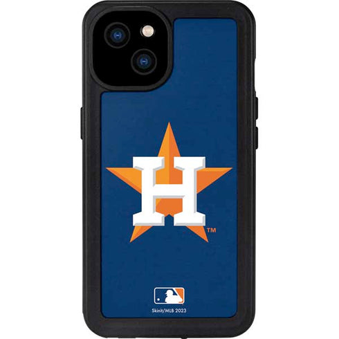 MLB Houston Astros Distressed iPhone 15 Plus Waterproof Case